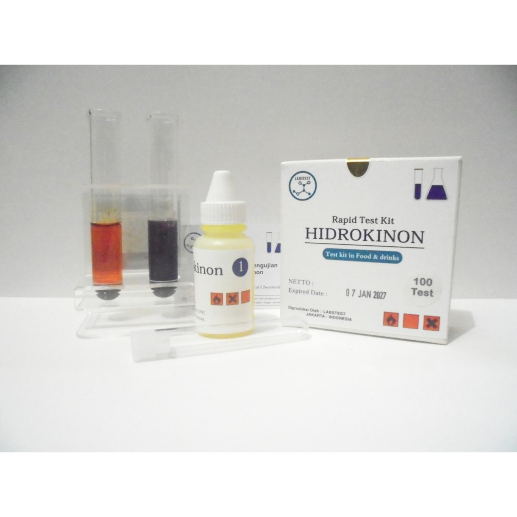 Hidrokinon Test Kit / Rapid Test Hidroquinon Alat Uji Hidrokuinon