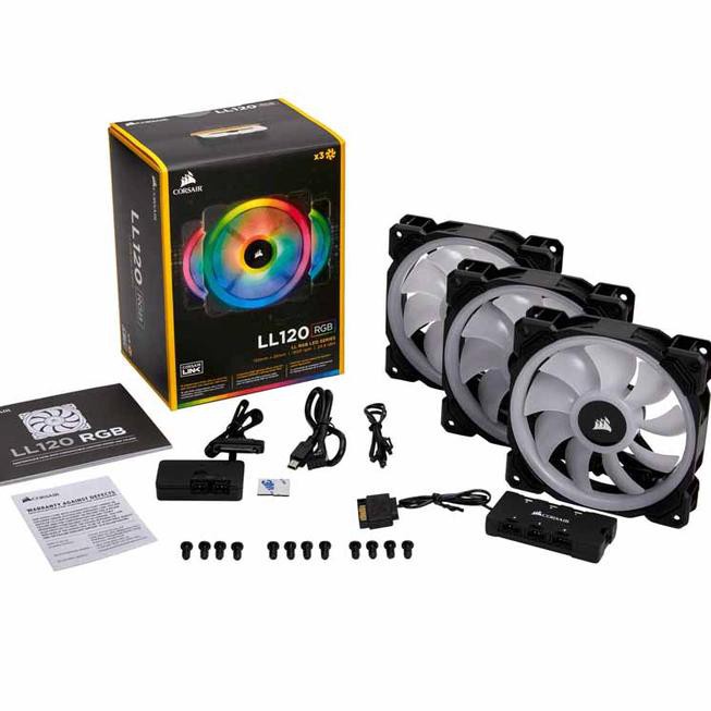 Corsair LL120 120mm RGB fan - 3 Pack MANTUL GAN