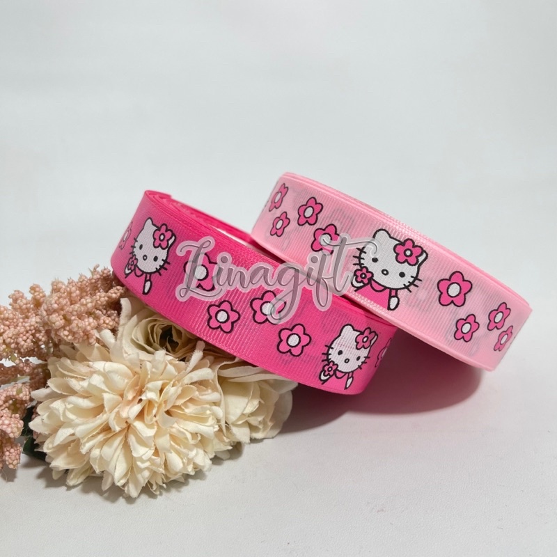 ( Meter ) PITA GROSGRAIN 1 INCH / 2.5 CM / 1 IN LADYBUG / HELLOKITTY / CARS / MINNIE / BEACH / FROZEN / CARS / KEROPI / BEAR / STRAWBERRY / CUPCAKE / TEDDY BEAR / ZIG ZAG / POLKADOT / DOTS / KOTAK KOTAK / PARIS / HIASAN KADO / PARCEL