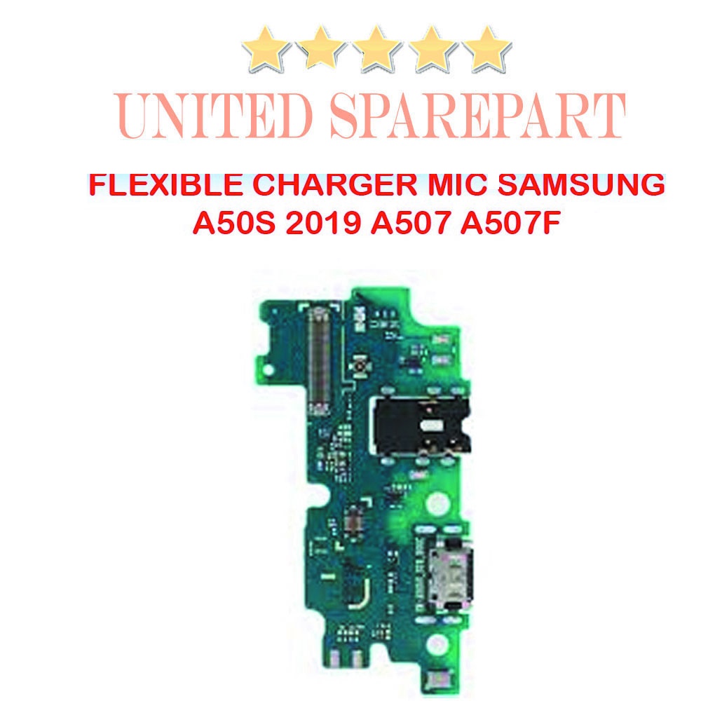 FLEXIBLE FLEXIBEL SAMSUNG A50S A507 CONNECTOR KONEKTOR CHARGER MIC ORIGINAL NEW