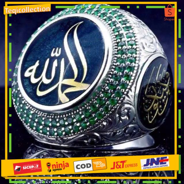 CINCIN TAUHID ISLAMI LAFADZ ALHAMDULILLAH | CINCIN PRIA WANITA ISLAMI TQR