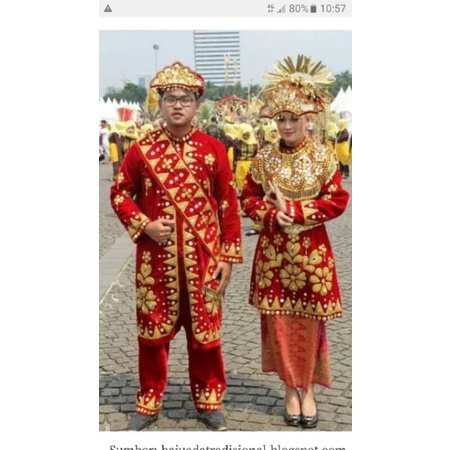 Baju pengantin adat bangka