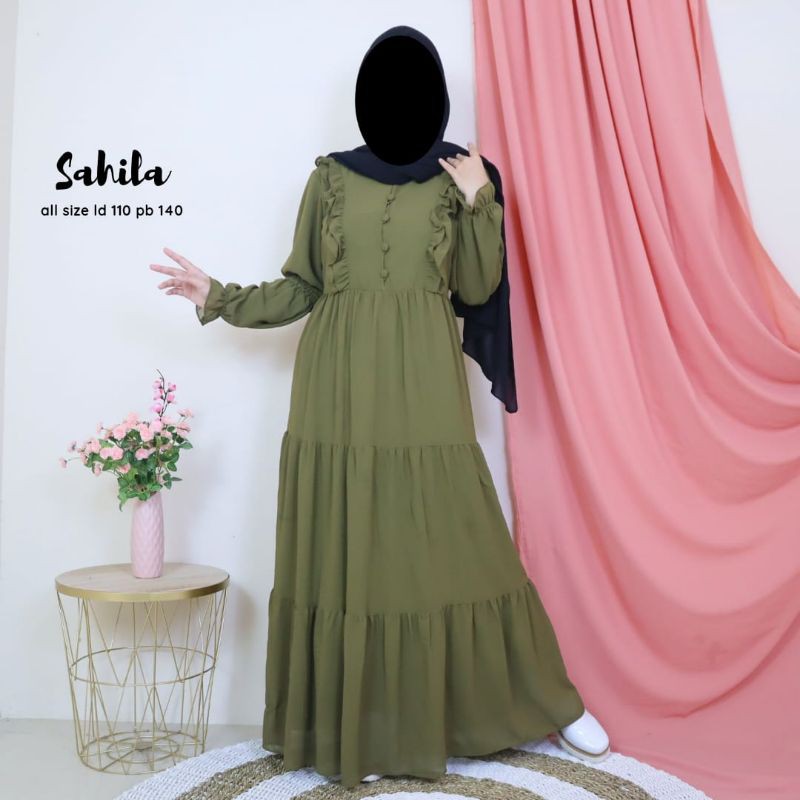 GAMIS SAHILA/SAHILA DRESS/GAMIS CERUTY HALUS/FASHION/GAMIS WANITA/GAMIS CERUTY BABYDOLL PREMIUM