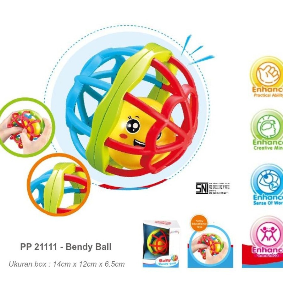 Mainan Bayi Bola Bendy Ball Ploopy / Mainan Edukasi