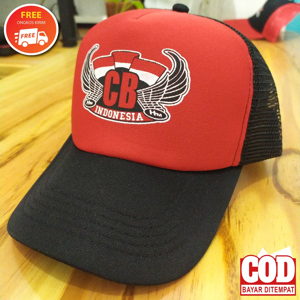 Topi Jaring Trucker Motor CB Indonesia  Topi Motor Pria, Topi Jaring, Topi Trucker Jaring, Topi CBI