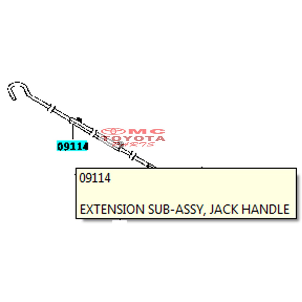 Putaran Stang Gagang Dongkrak Ban Serap Serep Rush Terios 09114-BZ020