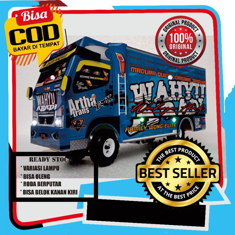 miniatur truk oleng  Wahyu abadi variasi lampu