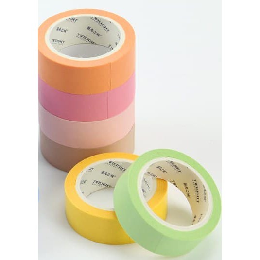 Soft Color Washi Tape - BRIGHT SERIES