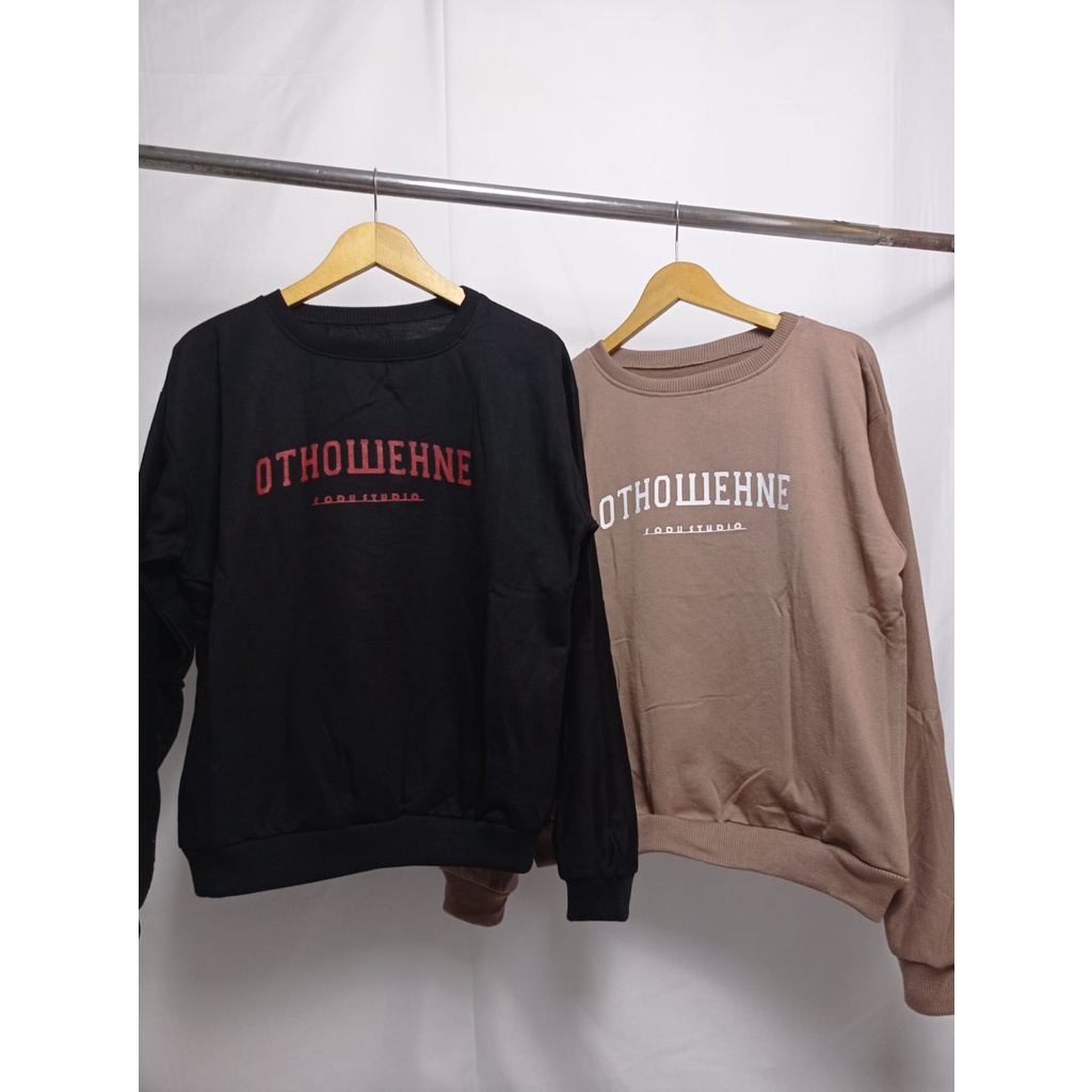 Sweater Crewneck Oversize Panjang Ottowehne