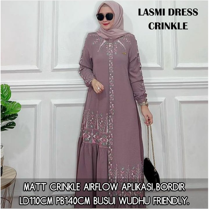 LASMIA DRESS MAXI KRINGKEL BORDIR