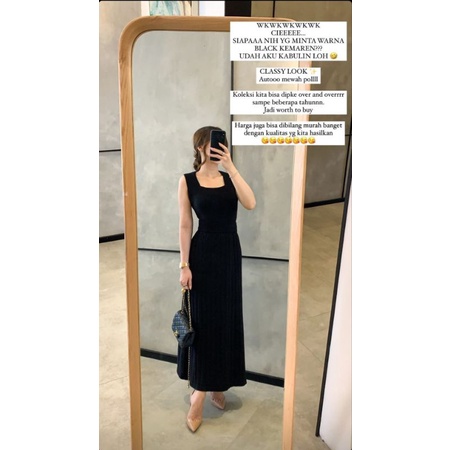 GOULDING SET TANK TOP DAN SKIRT KNIT BLUSH NEW HARGA GOULDING