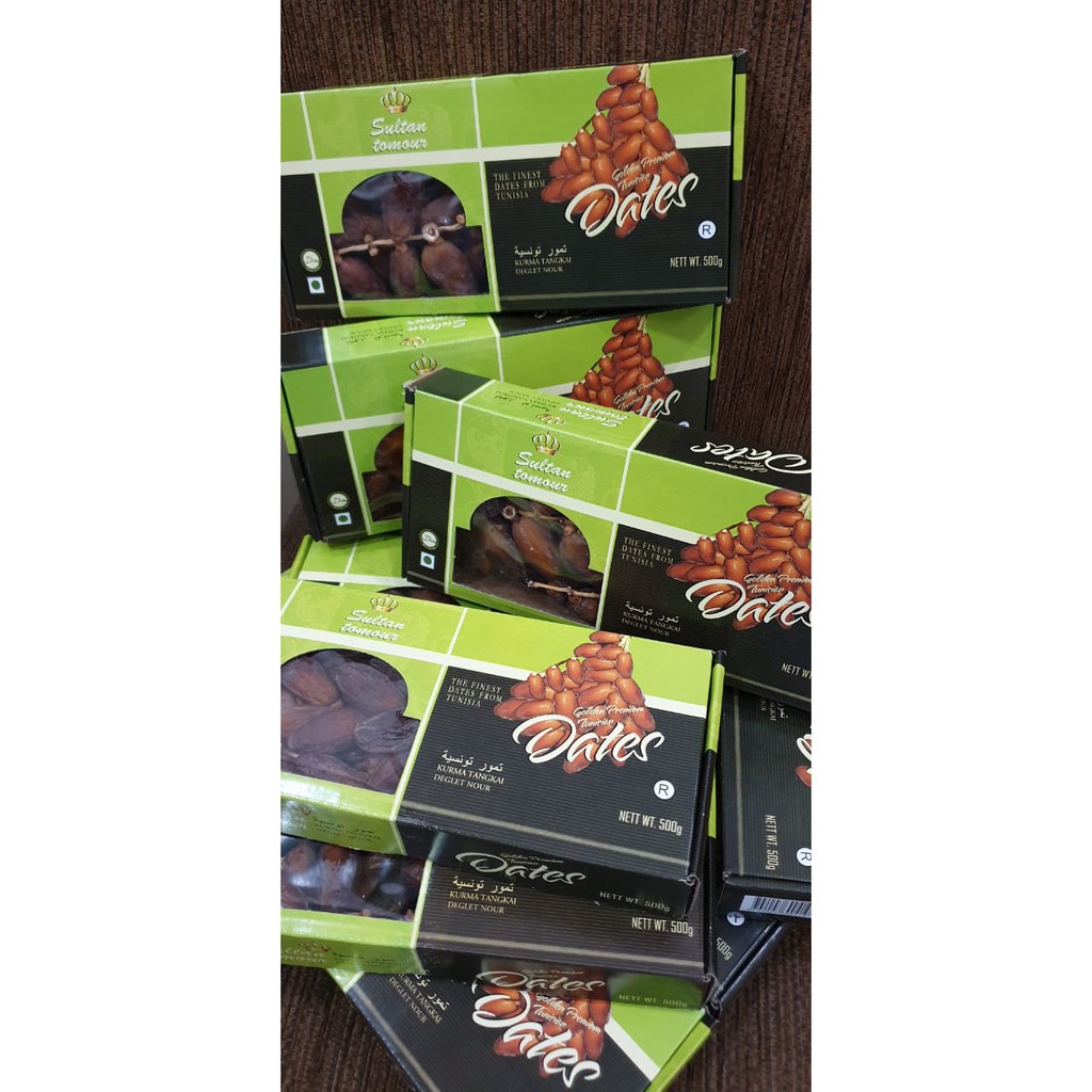 

Kurma Tangkai Tunisia Sultan Tomour 500 gr