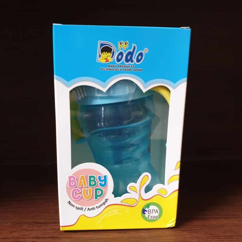 Cangkir Bayi Dodo Baby Cup 300ml Non Spil Anti Tumpah Baby Cup Besar BPA Free