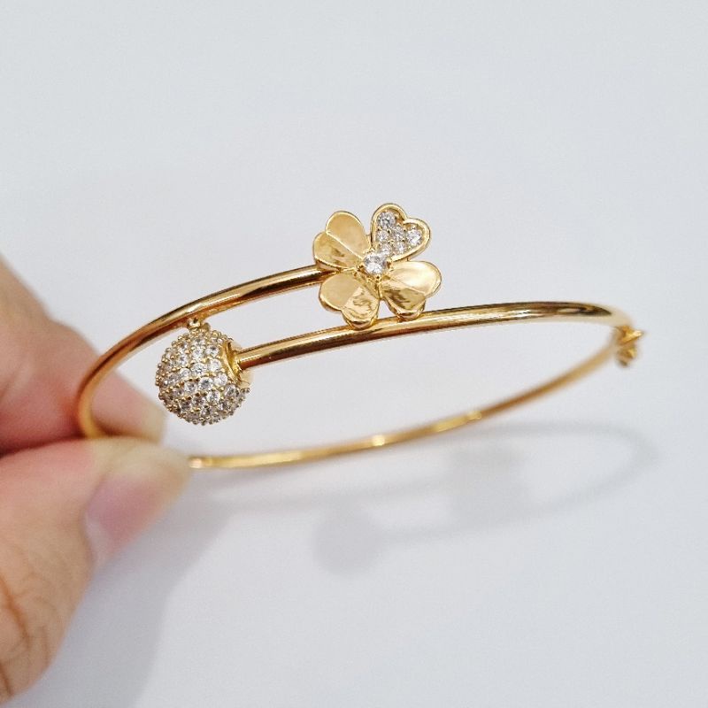4.98 gram - Gelang Emas Oval 5.7 cm Kadar 375 (8K) - 20.1