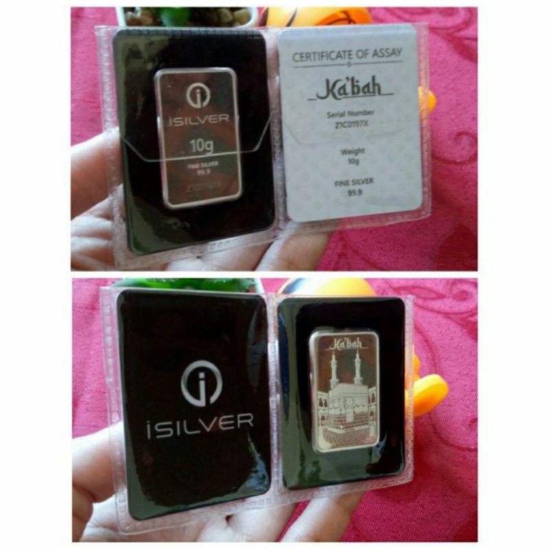 Silver Bar Perak Batangan iSilver Kabah 10 Gram bukan alfath al fath srh nadir dirham