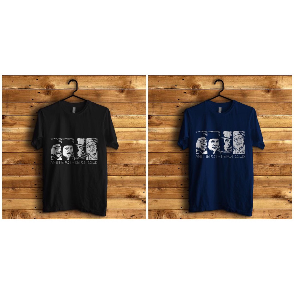 Kaos Anti Repot Repot Club 2019 - Terbaru Baju Pria Wanita Republik Jancukers Sujiwo Tejo