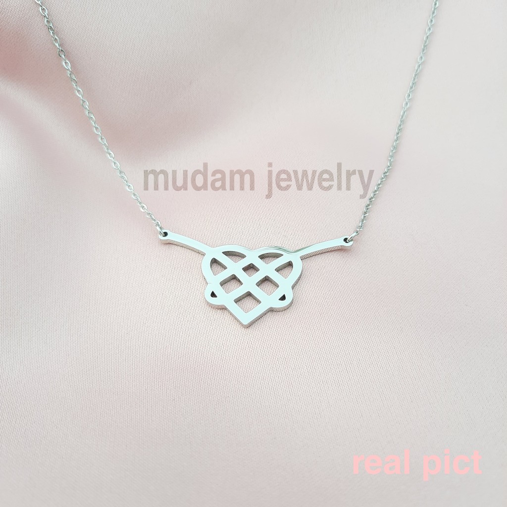 Kalung Titanium Ikatan Cinta/ASLI Kalung Viral/ Kalung Kekinian/ Kalung Andin