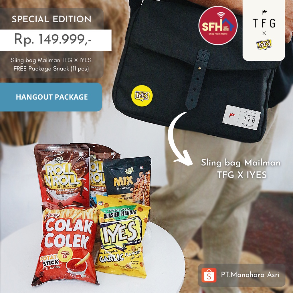 IYES HANGOUT PACK | FREE Slingbag Mailman TFG X IYES