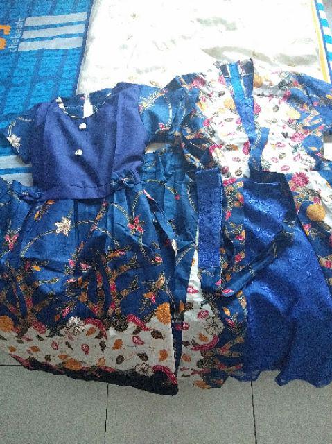 Baju Batik Keluarga Dress Kd Md