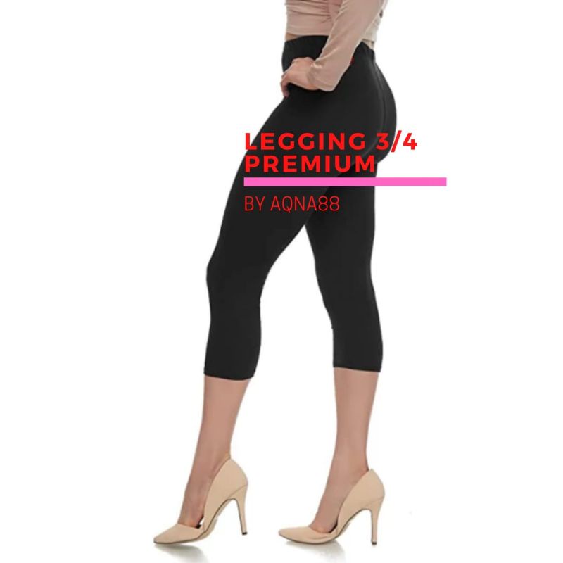 Legging | Leging | Legging 3/4 | Celana Legging Pendek Wanita | Lejing Pendek