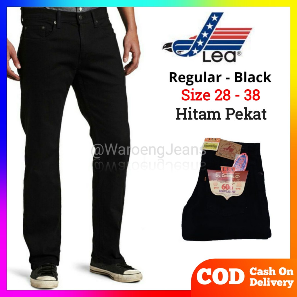 CUCI GUDANG CELANA JEANS LEA ORIGINAL DENIM STANDAR REGULER PANJANG 28 SAMPAI 38