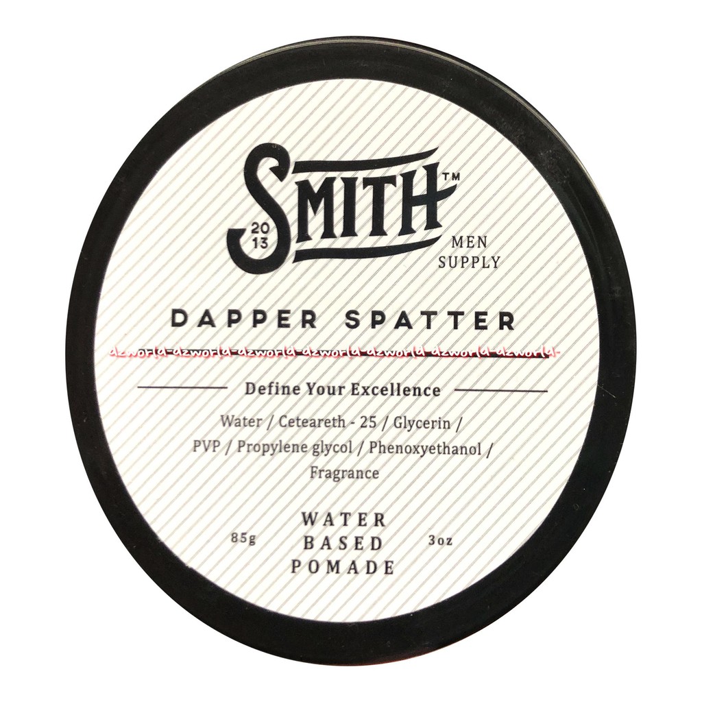 Smith Men 85gr Supply Dapper Spatter Water Based Pomade Pome Pengeras Menata Rambut Pria Smithmen