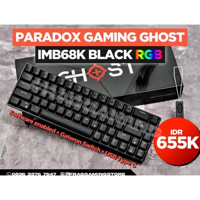 Paradox Gaming GHOST IBM68K / IBM 68K Black Mechanical Keyboard