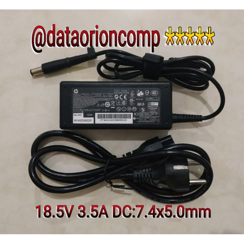 Adaptor Charger HP18.5V 3.5A DC 7.4*5.0 mm for HP Compaq Presario CQ40 CQ41 CQ42 CQ43 CQ35 CQ20