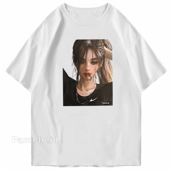 Pamelo id Kaos oversize COOL GIRL/T-shirt/Kaos Oblong/Baju Kaos Unisex