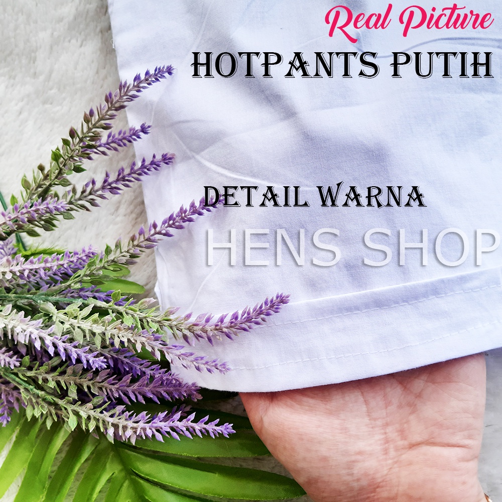CELANA PENDEK KATUN WANITA / CELANA HOTPANTS KATUN STRETCH WANITA STANDART L DAN JUMBO XXL