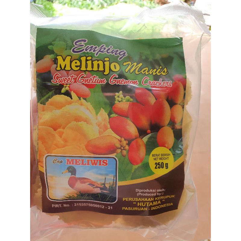 

EMPING MELINJO MELIWIS KEMASAN 250 GR