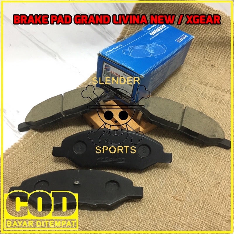 BRAKE PAD GRAND LIVINA NEW AKEBONO -KAMPAS REM DEPAN AKEBONO XGEAR