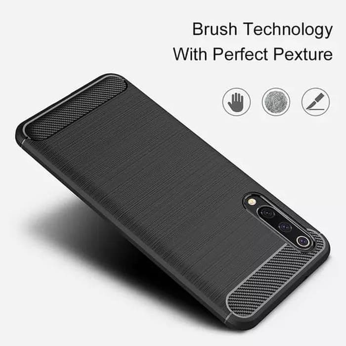 Xiaomi Mi 9 Mi9 Soft Case Brushed Carbon - Hitam