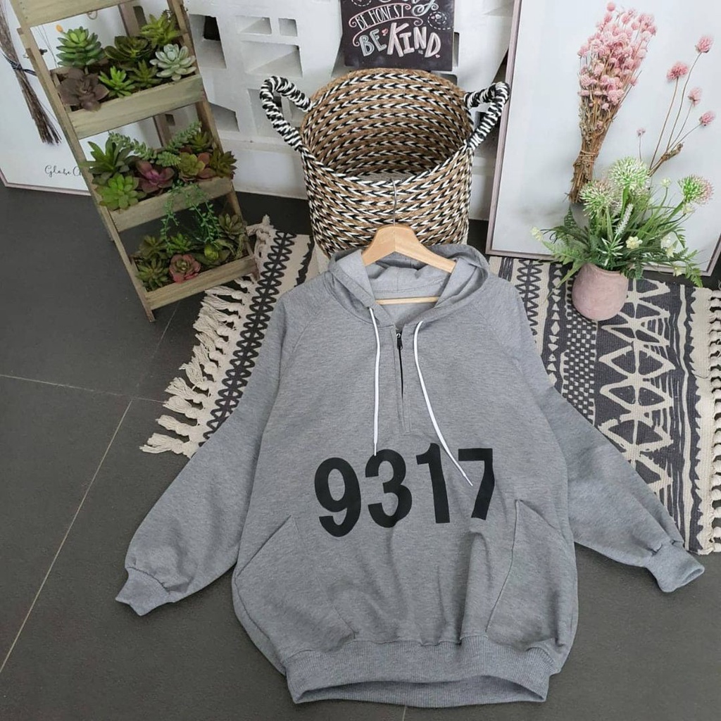 Zanah Hoodie 9317 xxl - Hoodie Zipper Pria Wanita Korean Style