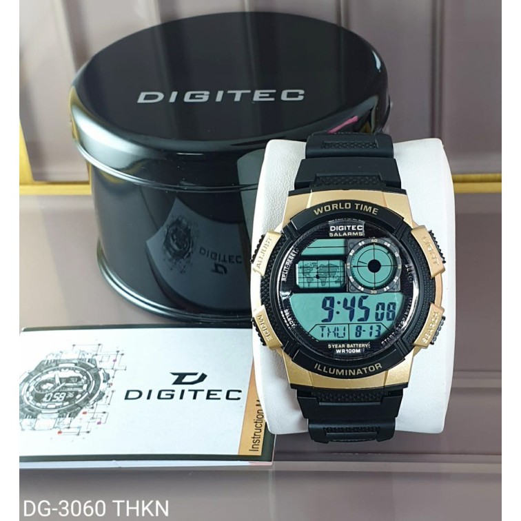 Jam tangan pria word time Digitec 3060