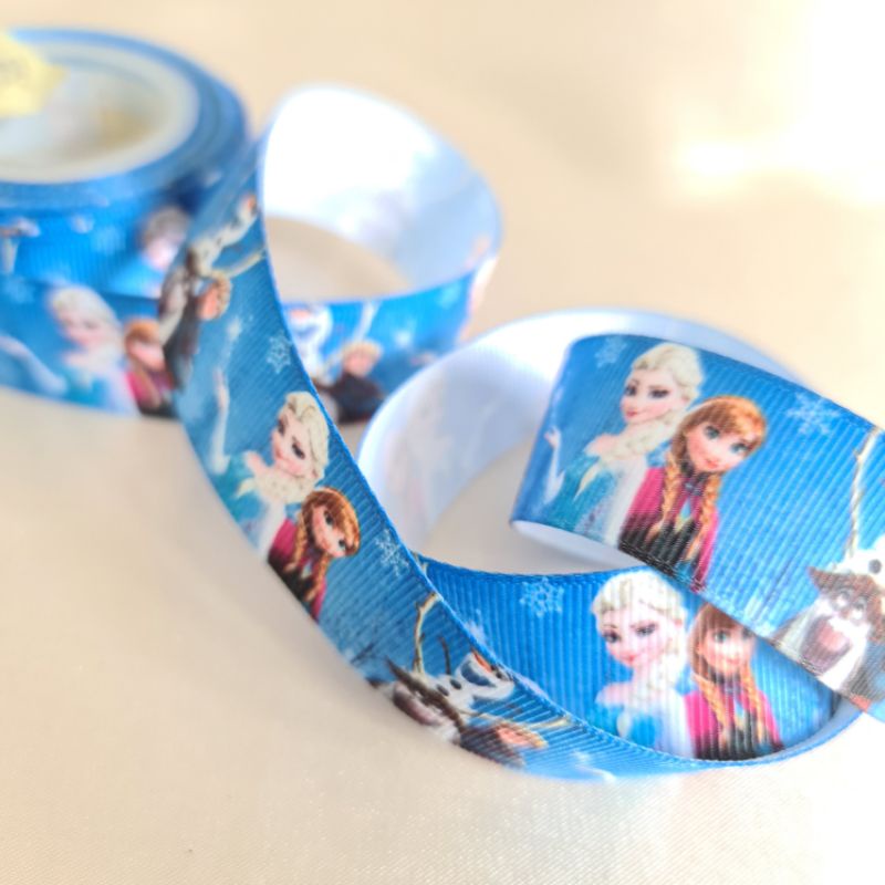 

pita grosgrain frozen hadiah souvenir bouquet pesta rambut aksesoris