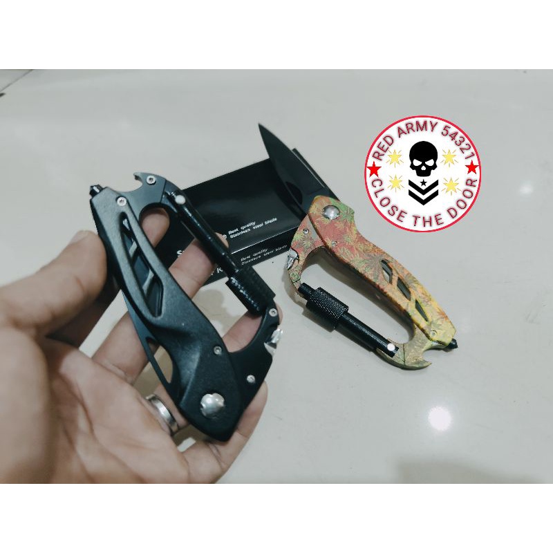 Carabiner Survival Kit Multifungsi