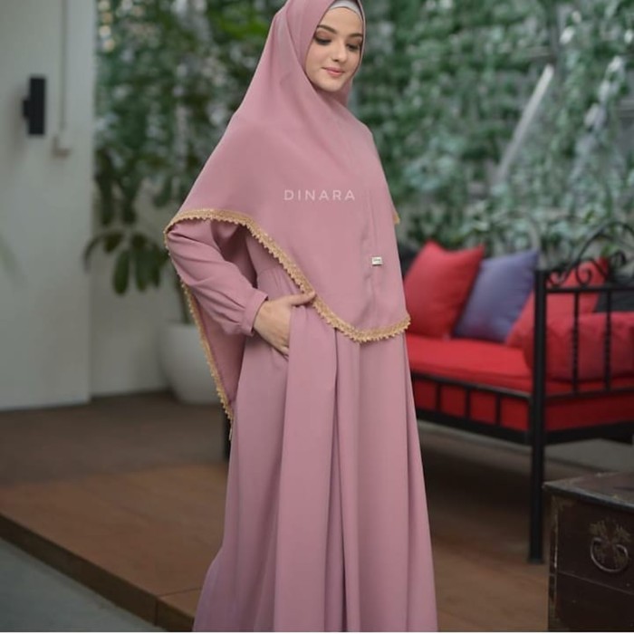 pakaian Gaun muslim ibu islami Gamis syari RBcaila baju muslim wanita murah maxi dress plus jilbab -