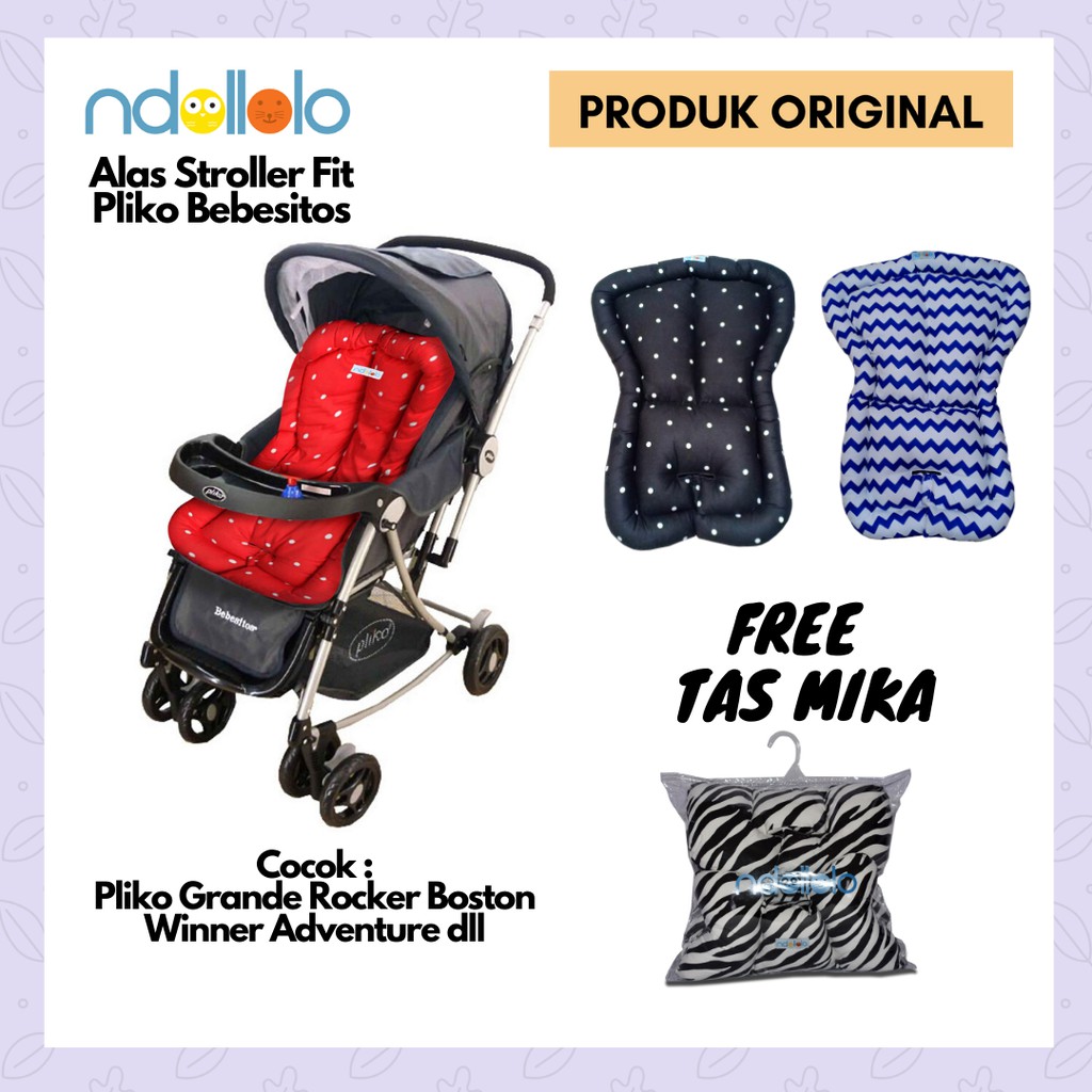 ganti kain stroller pliko