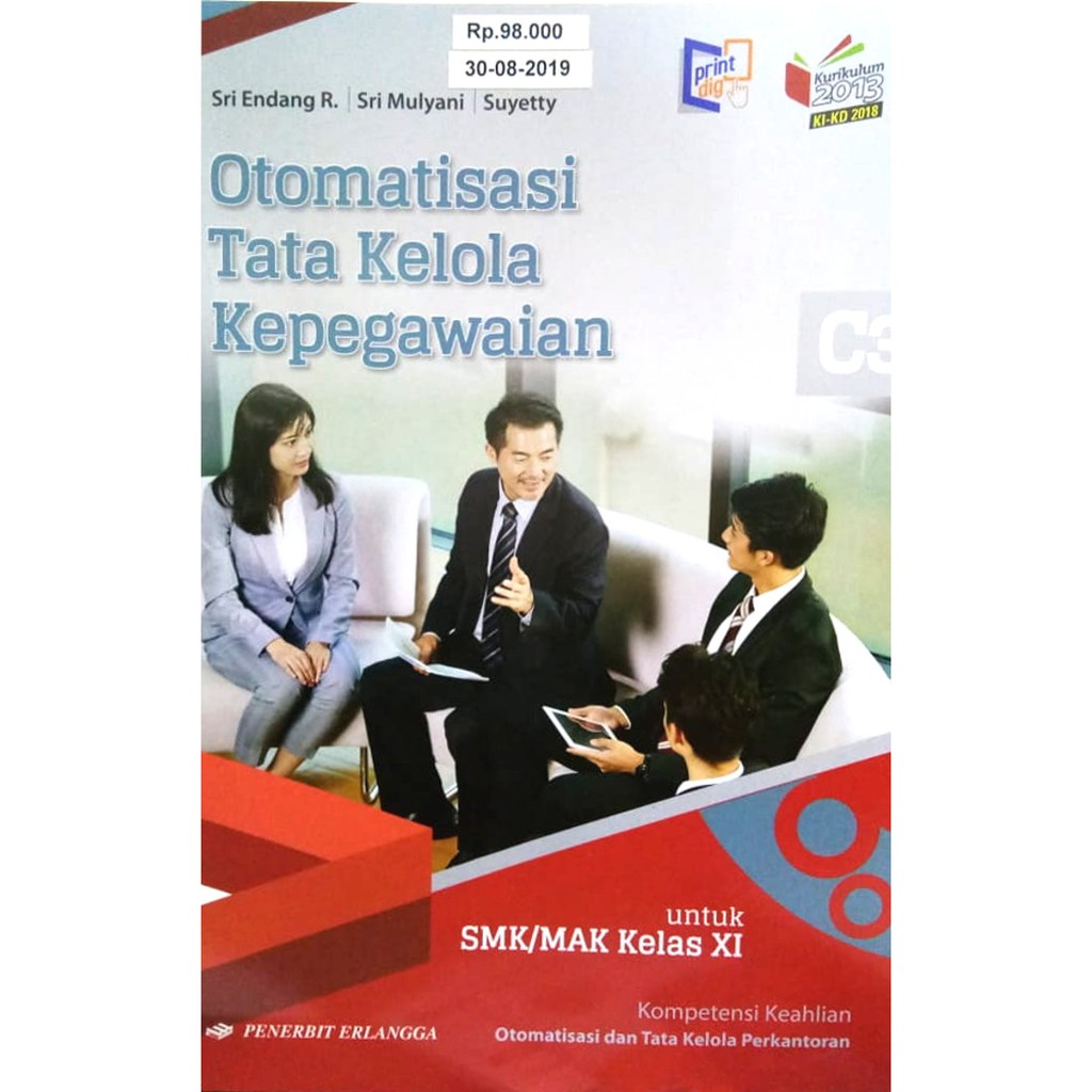 Jual Buku Smk Otomatisasi Tata Kelola Kepegawaian Kelas 2 Kikd 2018 Indonesiashopee Indonesia