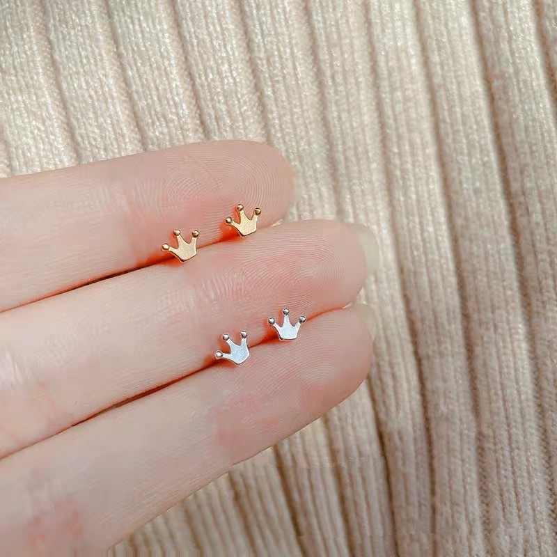 Magic789 Anting Tusuk Sterling Silver 925 Model Hatibulanbunga Chic Untuk Wanita