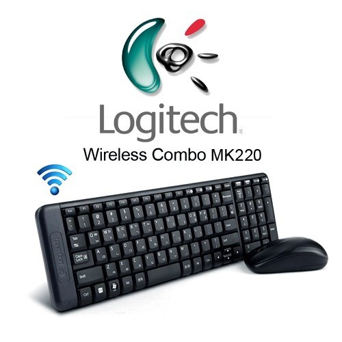 Logitech MK220 Bundle Mouse + Keyboard Wireless | Shopee
