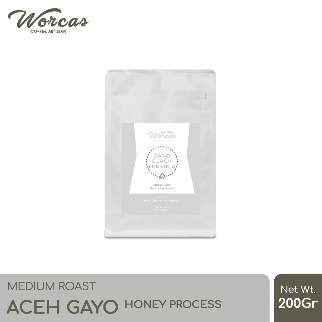 

WORCAS Kopi Arabika Aceh Gayo Honey Process 200 Gram - Medium Roast