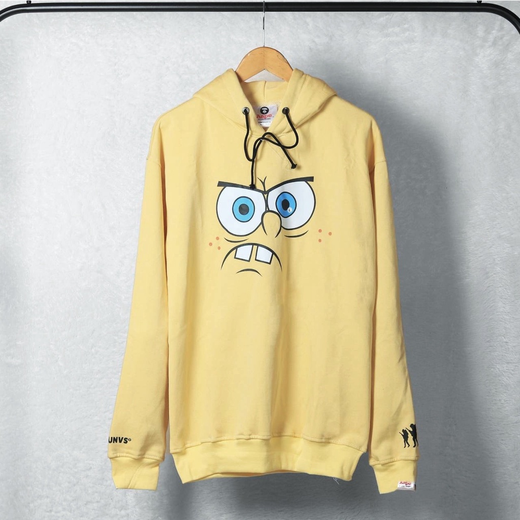 HOODIE AAPE X SPONGEBOB UNISEX PREMIUM HIGH QUALITY
