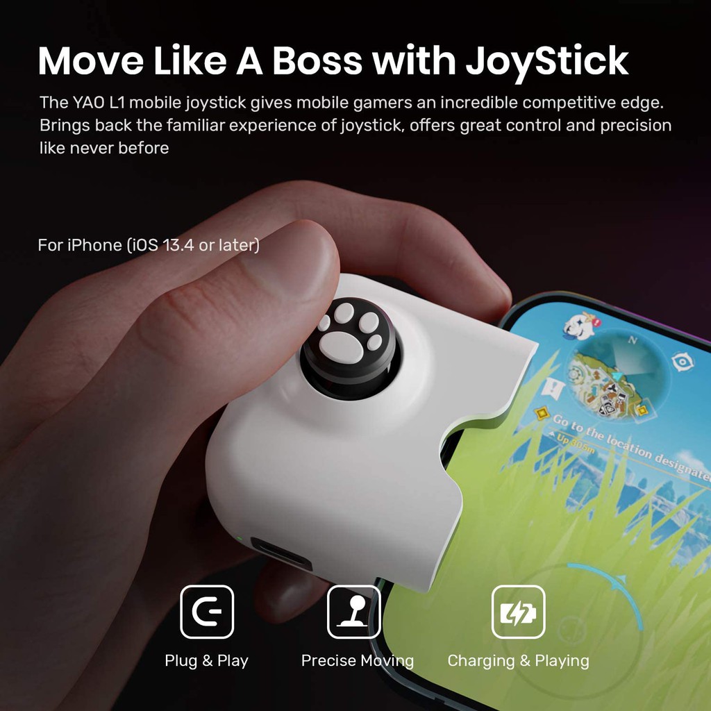 IFYOO Yao L1 PRO Mobile Game Controller Joystick for iPhone Gamepad Ios Gaming Hp Handphone