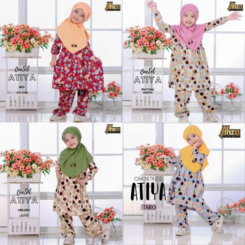 ONE SET ATIYA BAJU MUSLIM ANAK BY AHZA