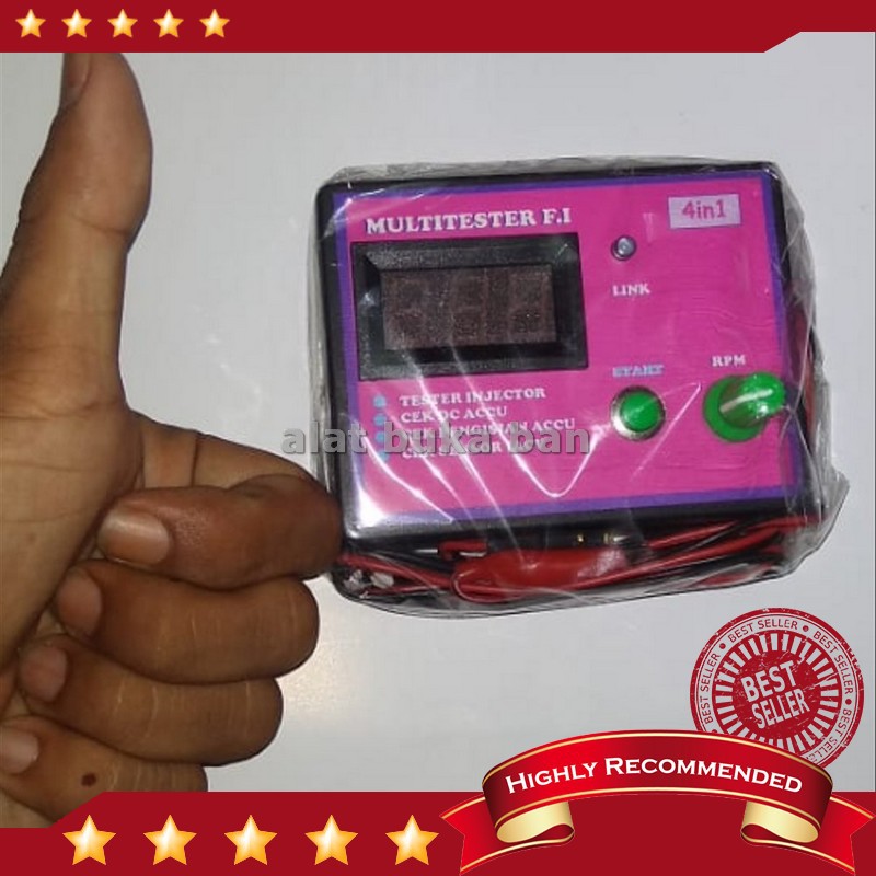 Injektor Tester Kombinasi Multitester semua sepeda motor FI