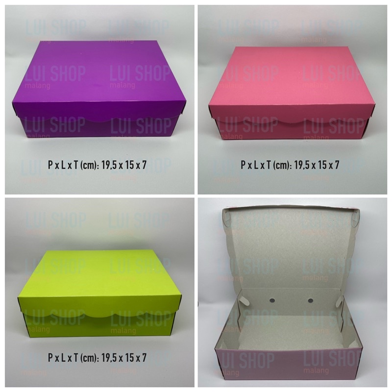 

DUS KUE 19.5cmx15cm R7 BLOCK COLOR 310gr Apa Kabar