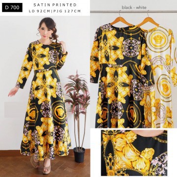 Dress Wanita Motif Batik Hello elice ( D 700 )