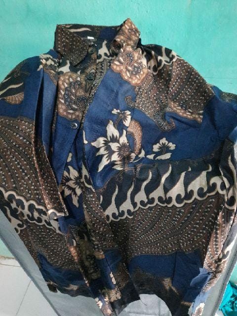 M, L, Xl, Xxl Hem Kemeja Batik Pria Lengan Pendek Terviral  Batik Original Pekalongan